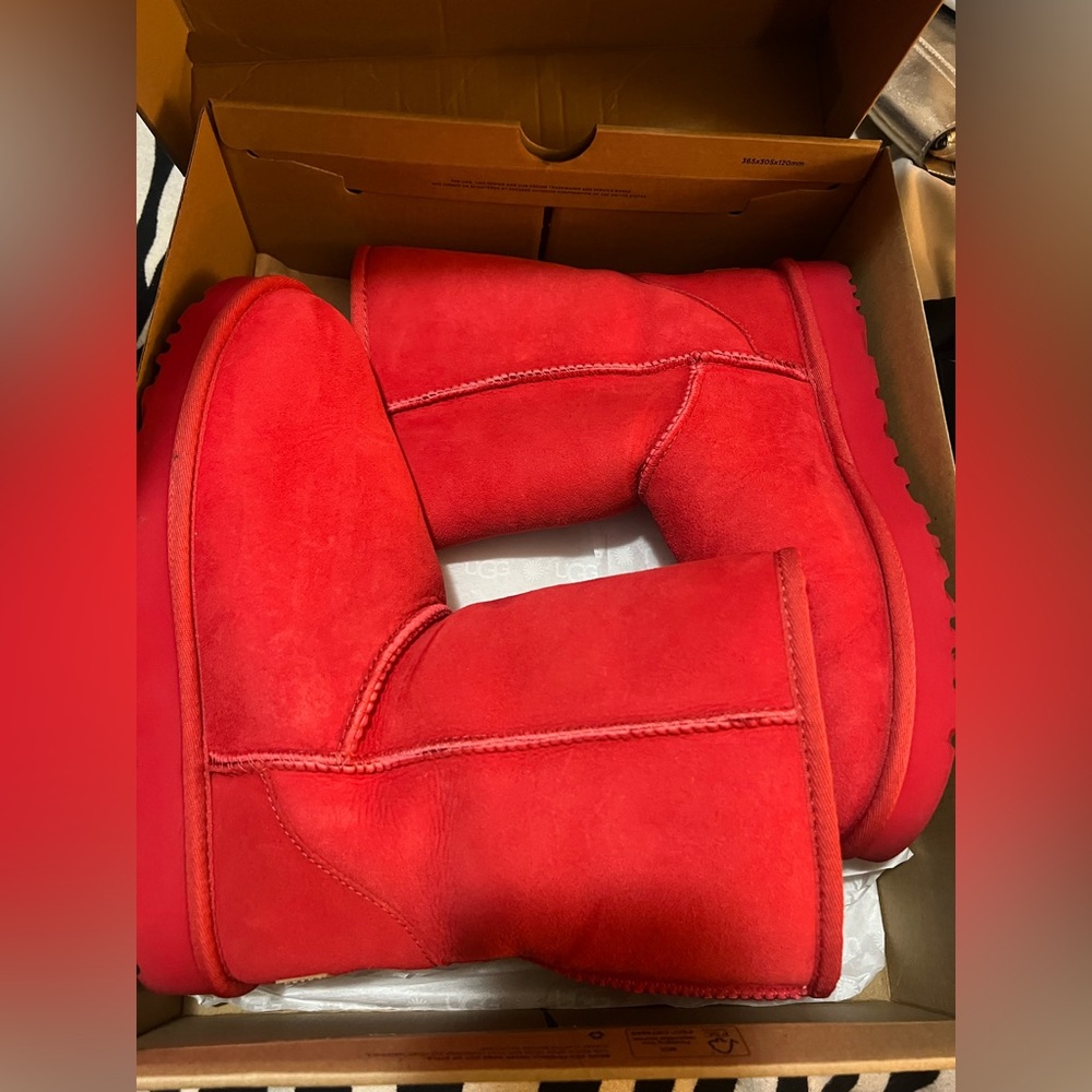 UGG Bold Red Short Classic Boots